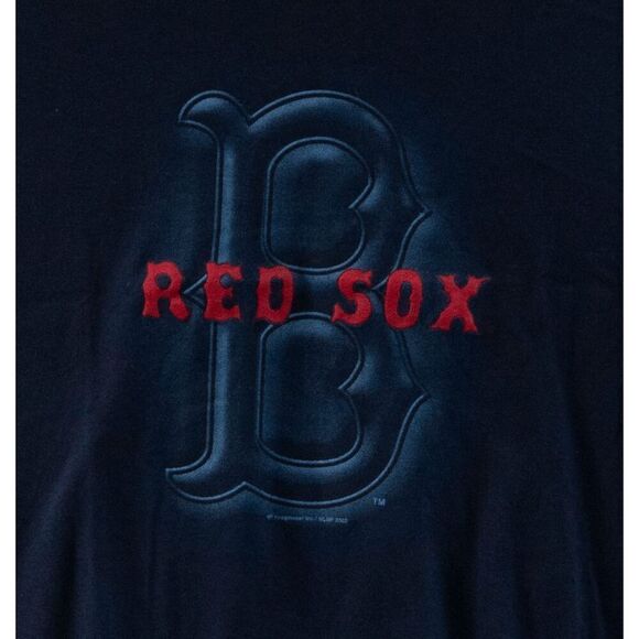 Vintage Boston Red Sox T-Shirt Men's Blue Red 2003 MLB Baseball Y2K Size M - Picture 4 of 6